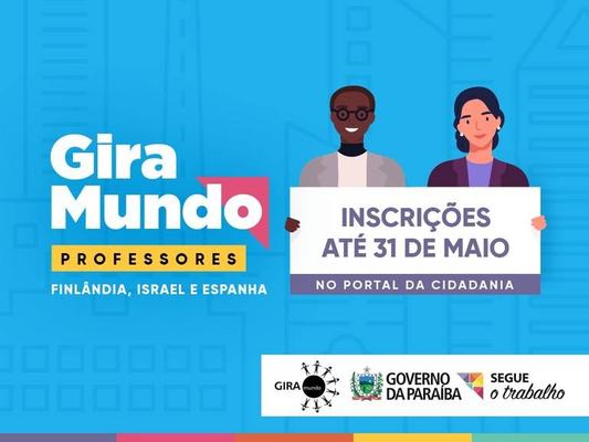 Programa Gira Mundo Professores abre inscrições para 104 vagas em três países