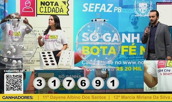 Nota Cidadã divulga os 21 ganhadores do sorteio do mês de agosto