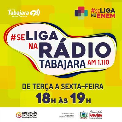 Programa Se Liga no Enem estreia na Rádio Tabajara AM com aulas de revisão