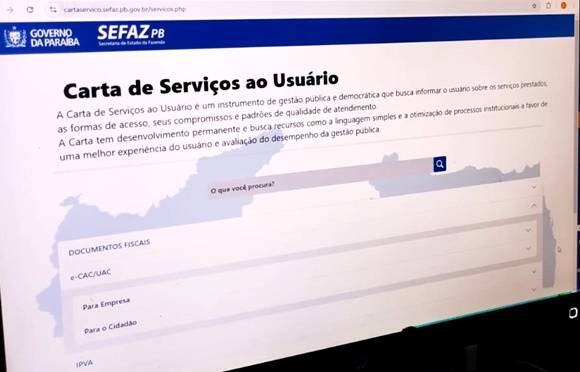 Sefaz-PB implanta Carta de Serviços ao Usuário e novo layout da Sefaz Virtual